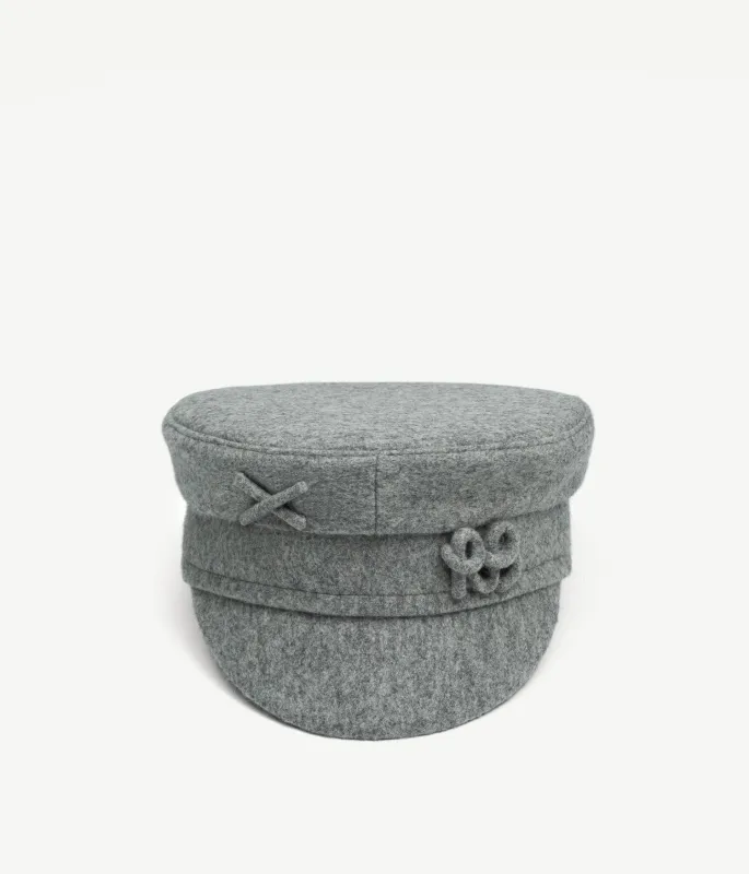 Monogram-embellished Baker Boy Cap made by Ruslan Baginskiy
