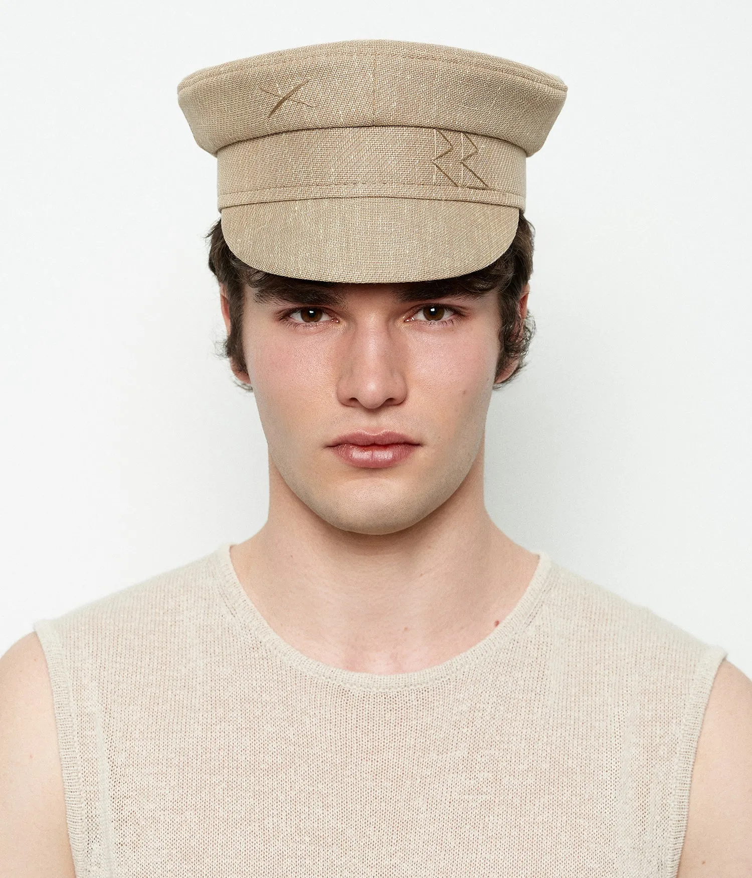 Logo-embroidered Baker Boy Cap sold by Ruslan Baginskiy product image thumbnail 4