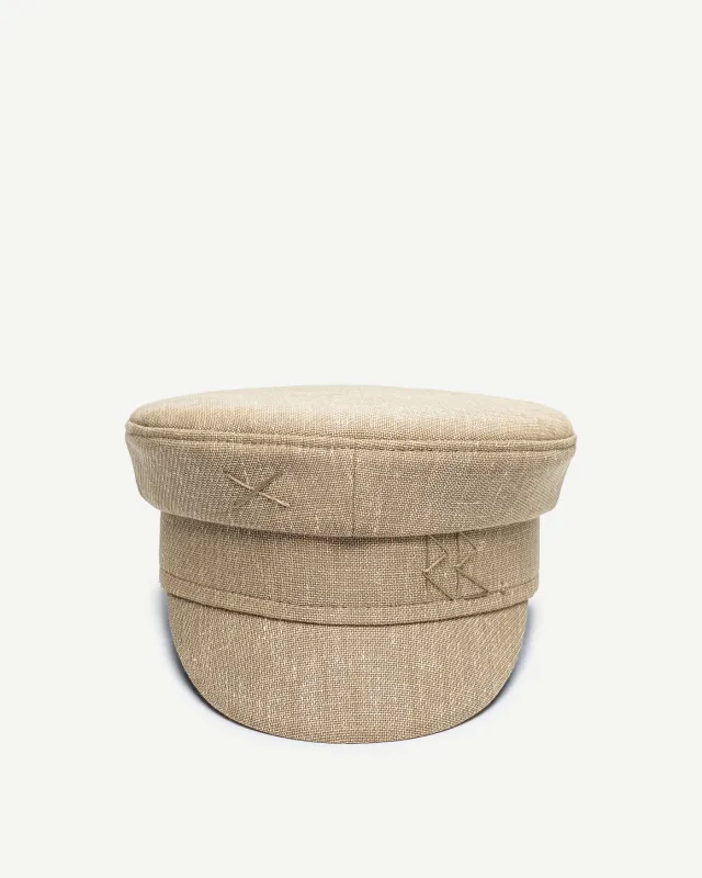 Logo-embroidered Baker Boy Cap made by Ruslan Baginskiy
