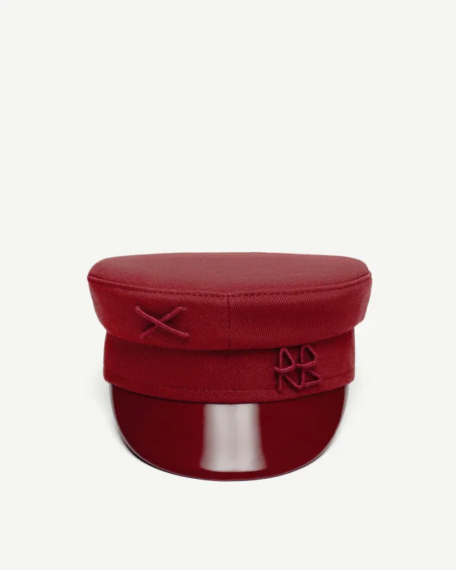 Logo-embellished Baker Boy Cap made by Ruslan Baginskiy