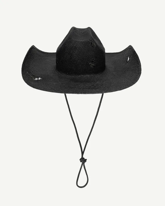 Cowboy Hat with Leather Trim made by Ruslan Baginskiy