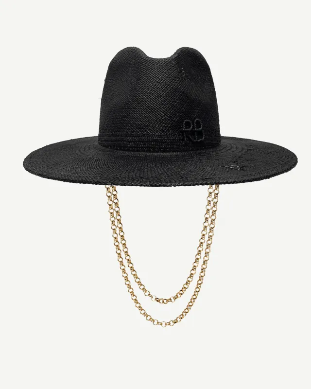 Double Chain Strap Fedora Hat made by Ruslan Baginskiy