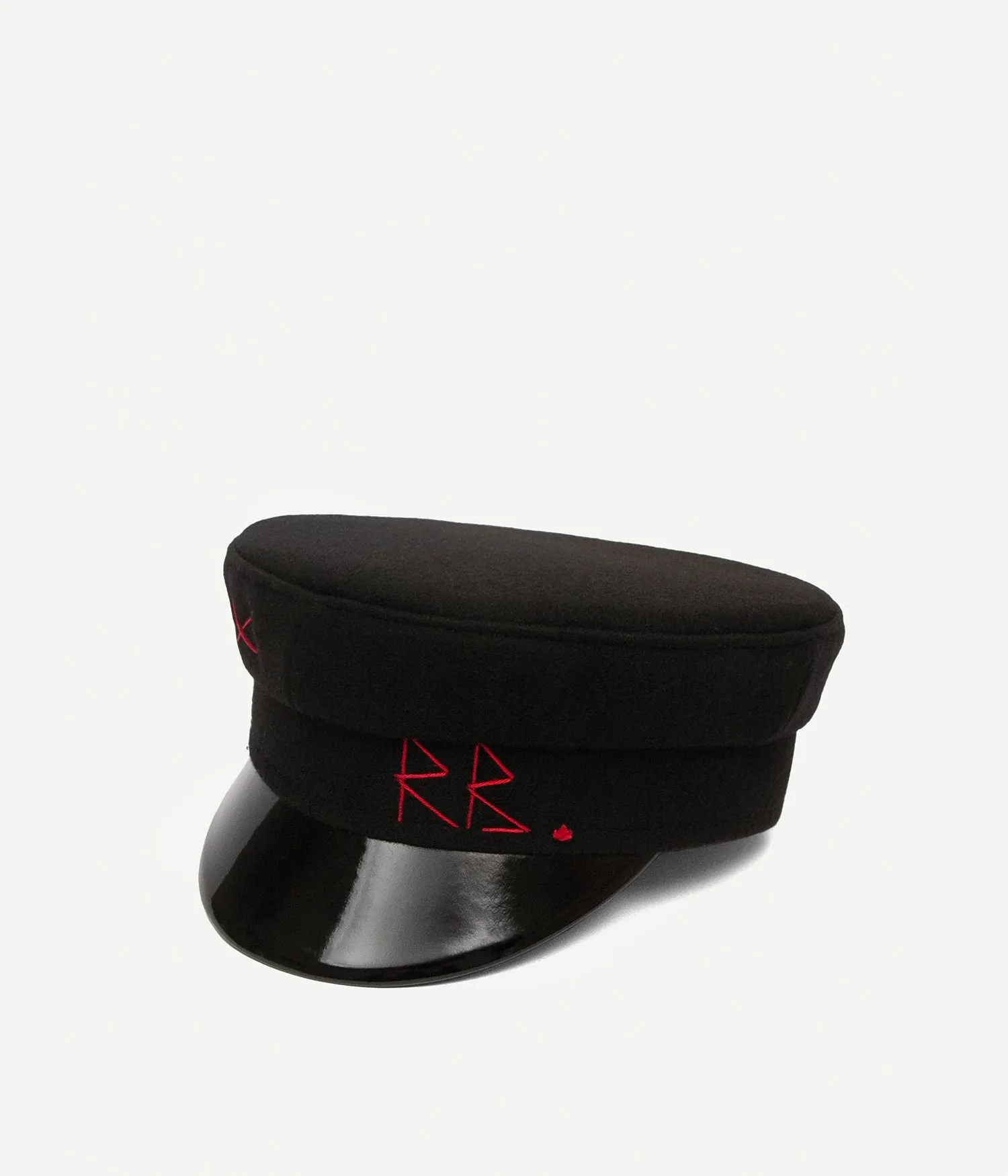 Black Wool Baker Boy Cap sold by Ruslan Baginskiy product image thumbnail 2