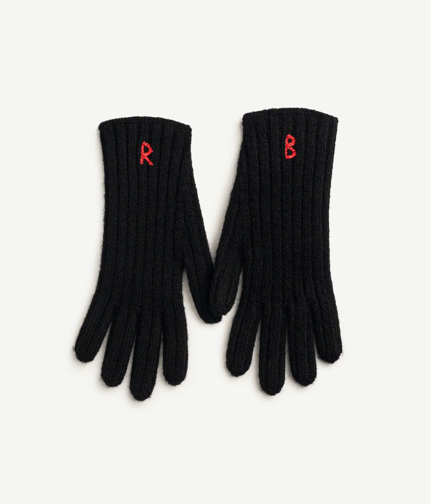 Monogram-embroidered Wool Gloves sold by Ruslan Baginskiy