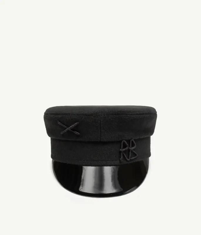 Logo-embellished Baker Boy Cap made by Ruslan Baginskiy