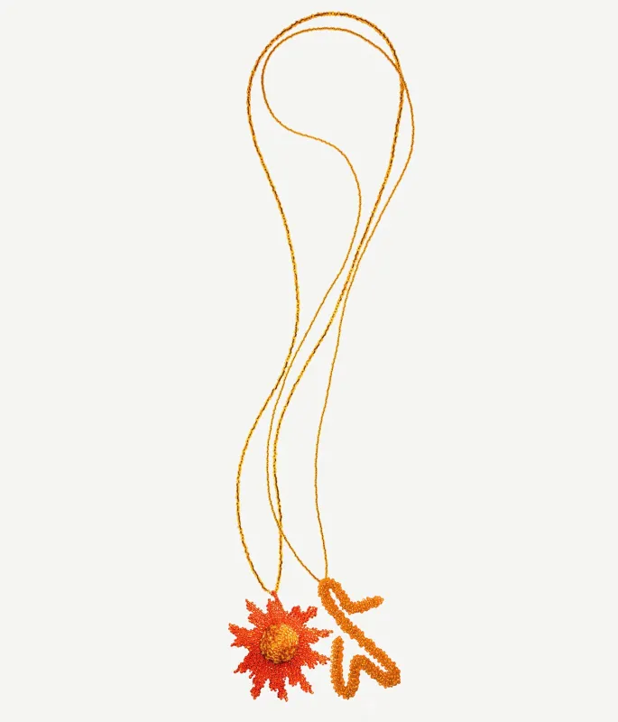 Set of two necklaces — Marigold and Monogram Logo made by Ruslan Baginskiy