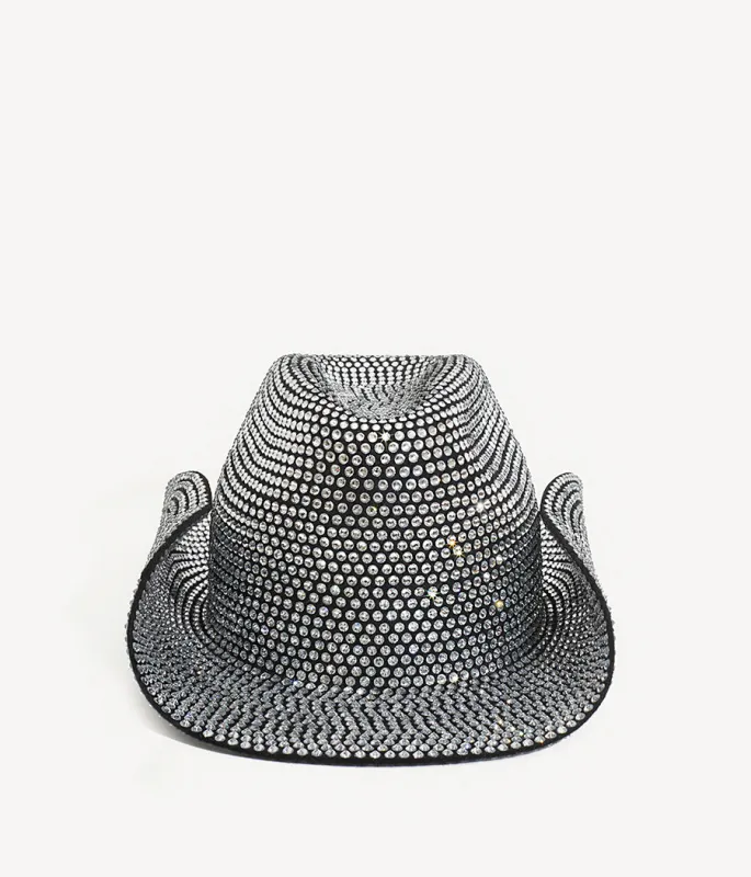 Crystal-embellished Cowboy Hat made by Ruslan Baginskiy