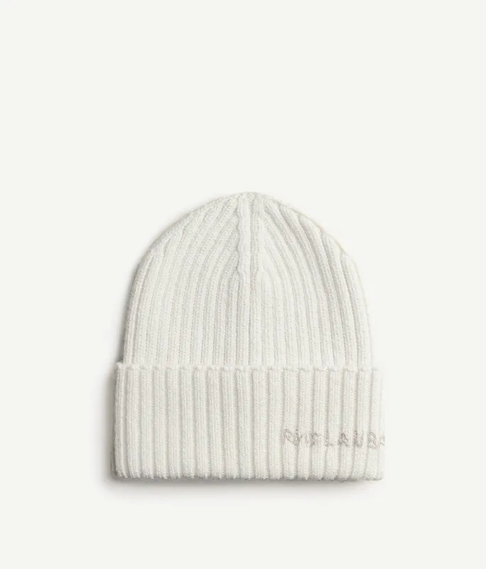 Monogram-embroidered Wool-blend Beanie made by Ruslan Baginskiy