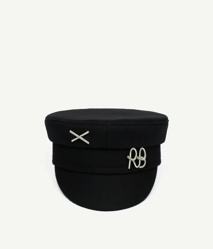 Logo-embellished Baker Boy Cap made by Ruslan Baginskiy