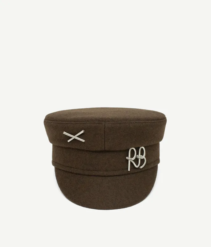 Logo-embellished Baker Boy Cap made by Ruslan Baginskiy