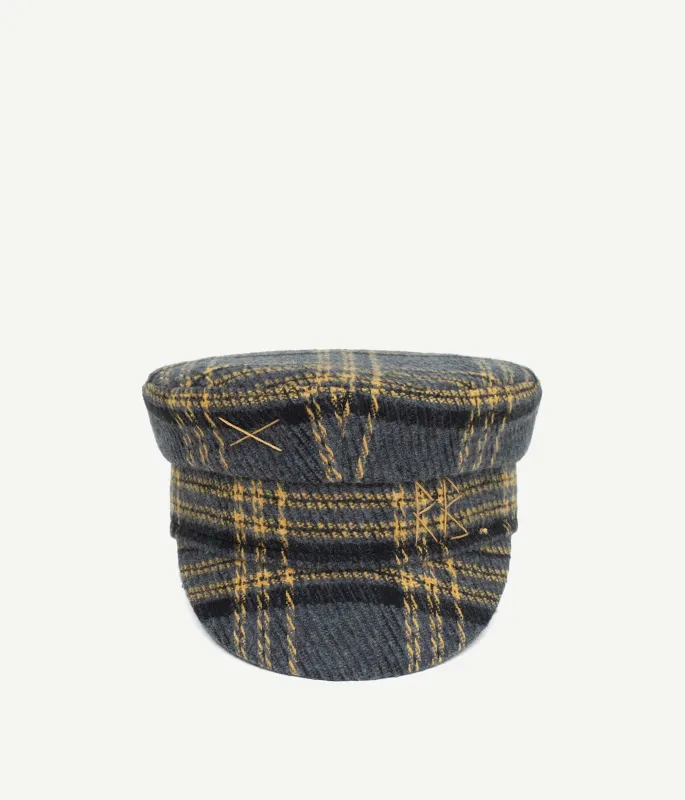 Checked Baker Boy Cap made by Ruslan Baginskiy