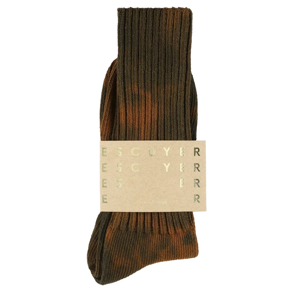 Men Tie Dye Socks - Brown / Blue sold by Escuyer product image thumbnail 2