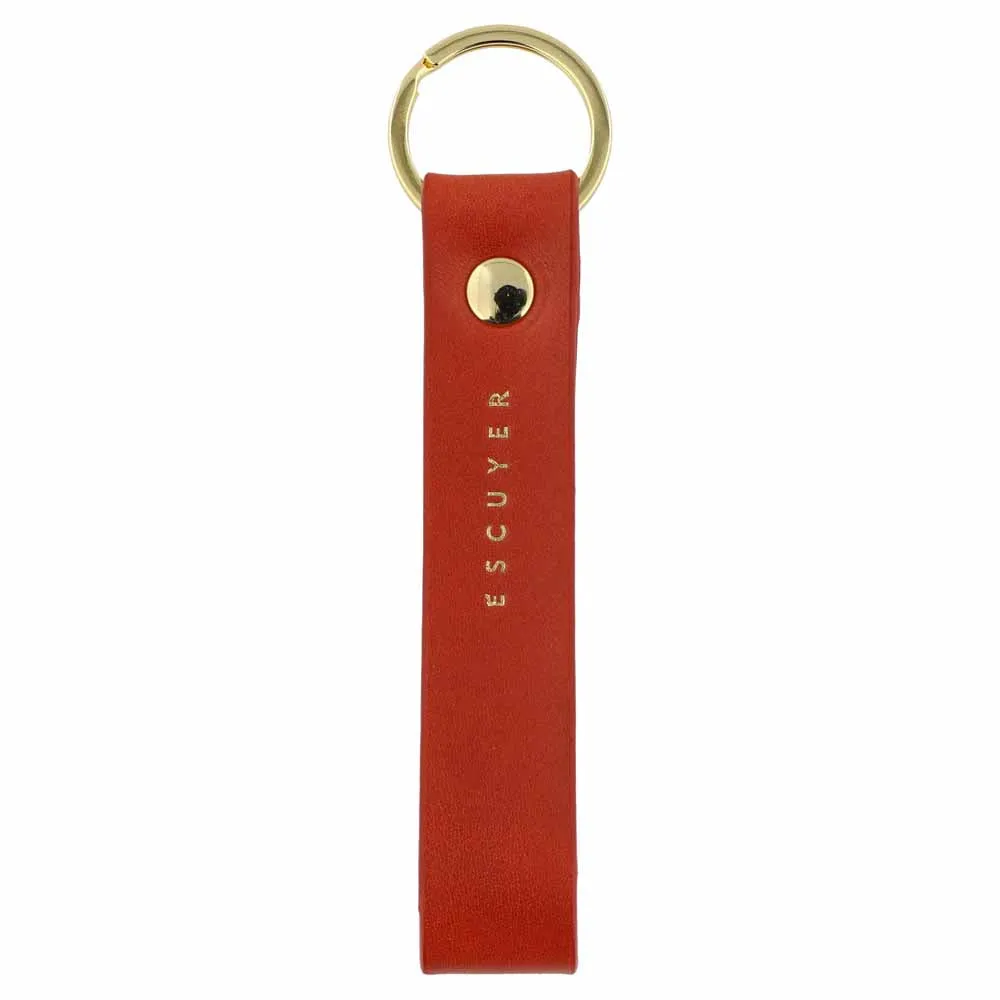 Leather Keychain — Orange sold by Escuyer