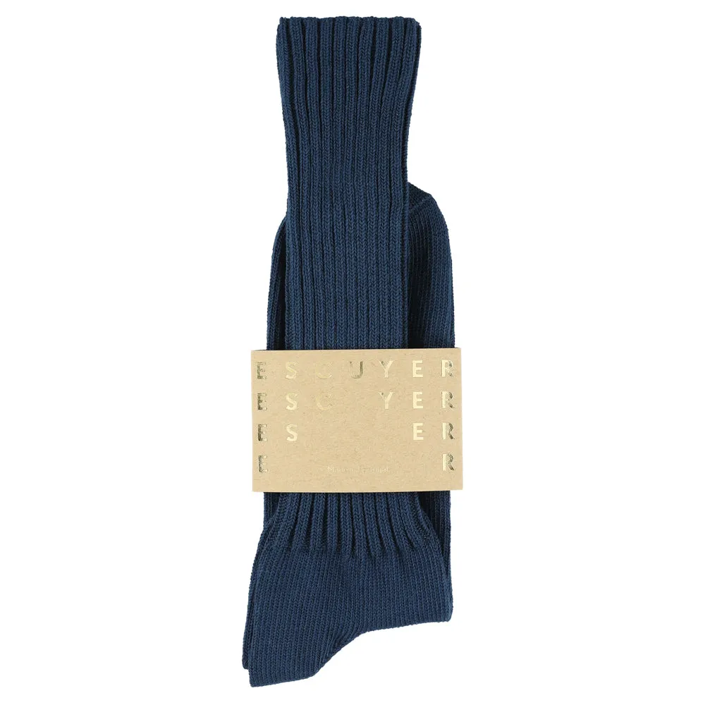 Men Crew Socks - Majolica Blue sold by Escuyer product image thumbnail 2