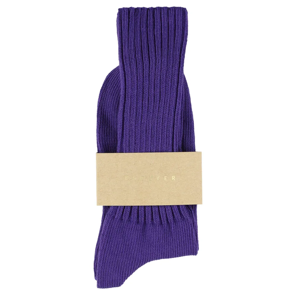 Women Crew Socks - Purple sold by Escuyer product image thumbnail 2