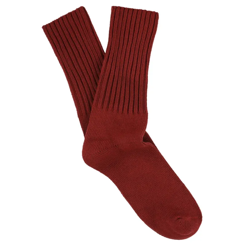 Women Crew Socks - Wine made by Escuyer