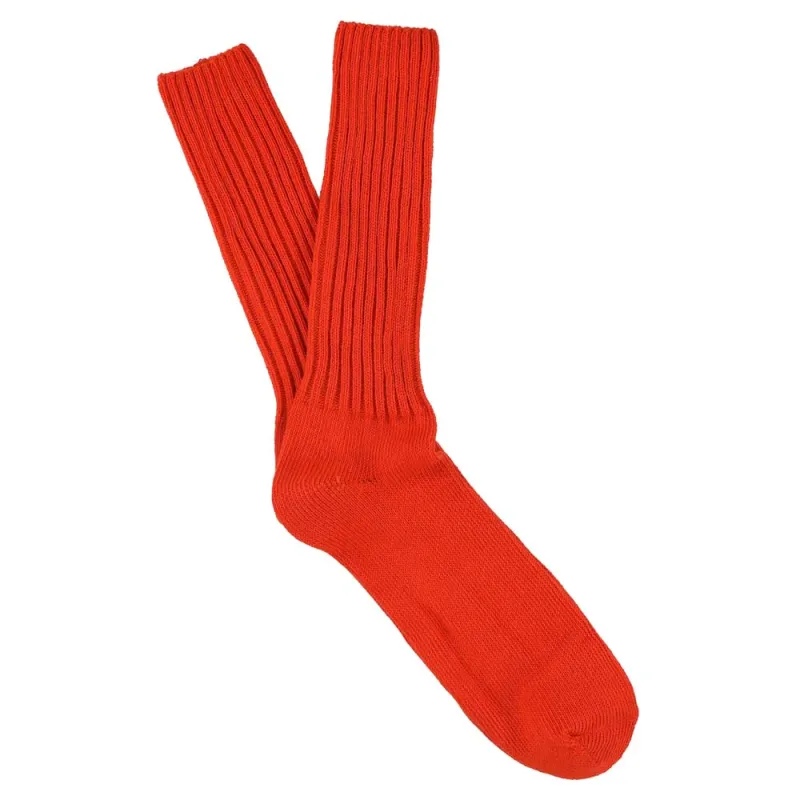 Men Crew Socks - Orange made by Escuyer