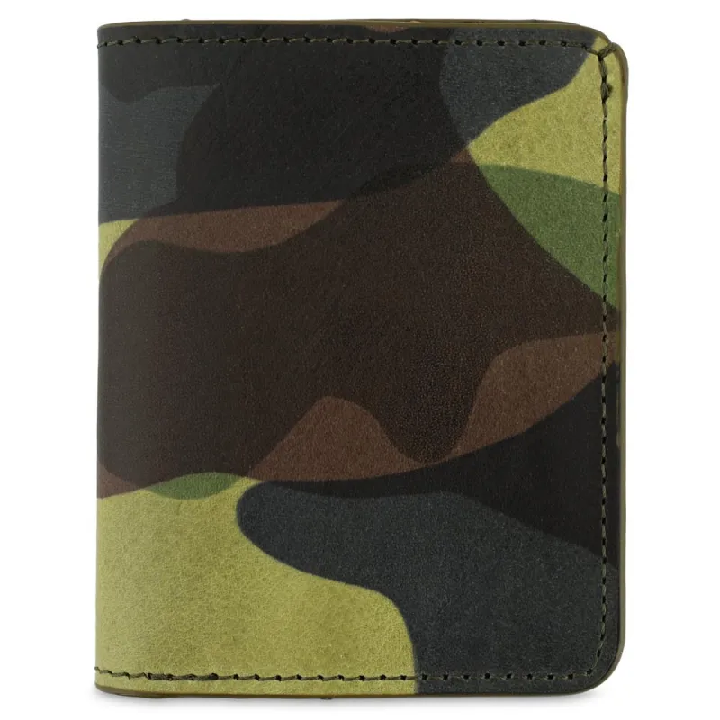 Slim Wallet - Light Green Camouflage made by Escuyer