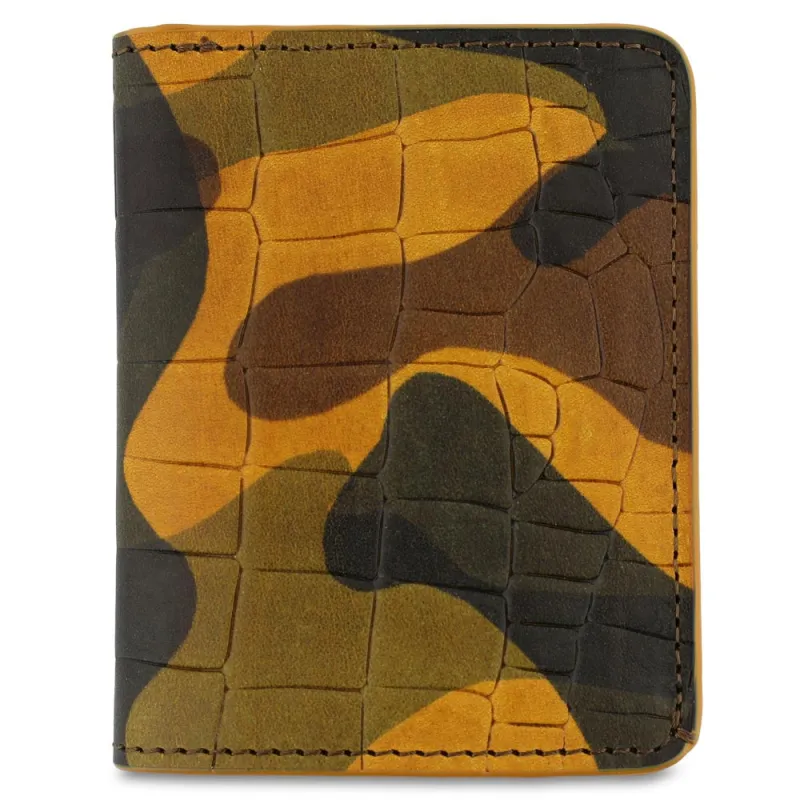 Slim Wallet - Crocodile Camouflage made by Escuyer