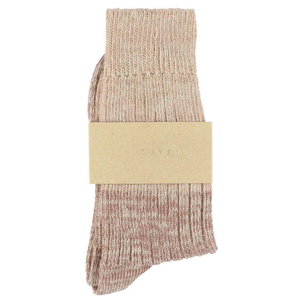 Women Melange Block Socks - Pink sold by Escuyer product image thumbnail 2