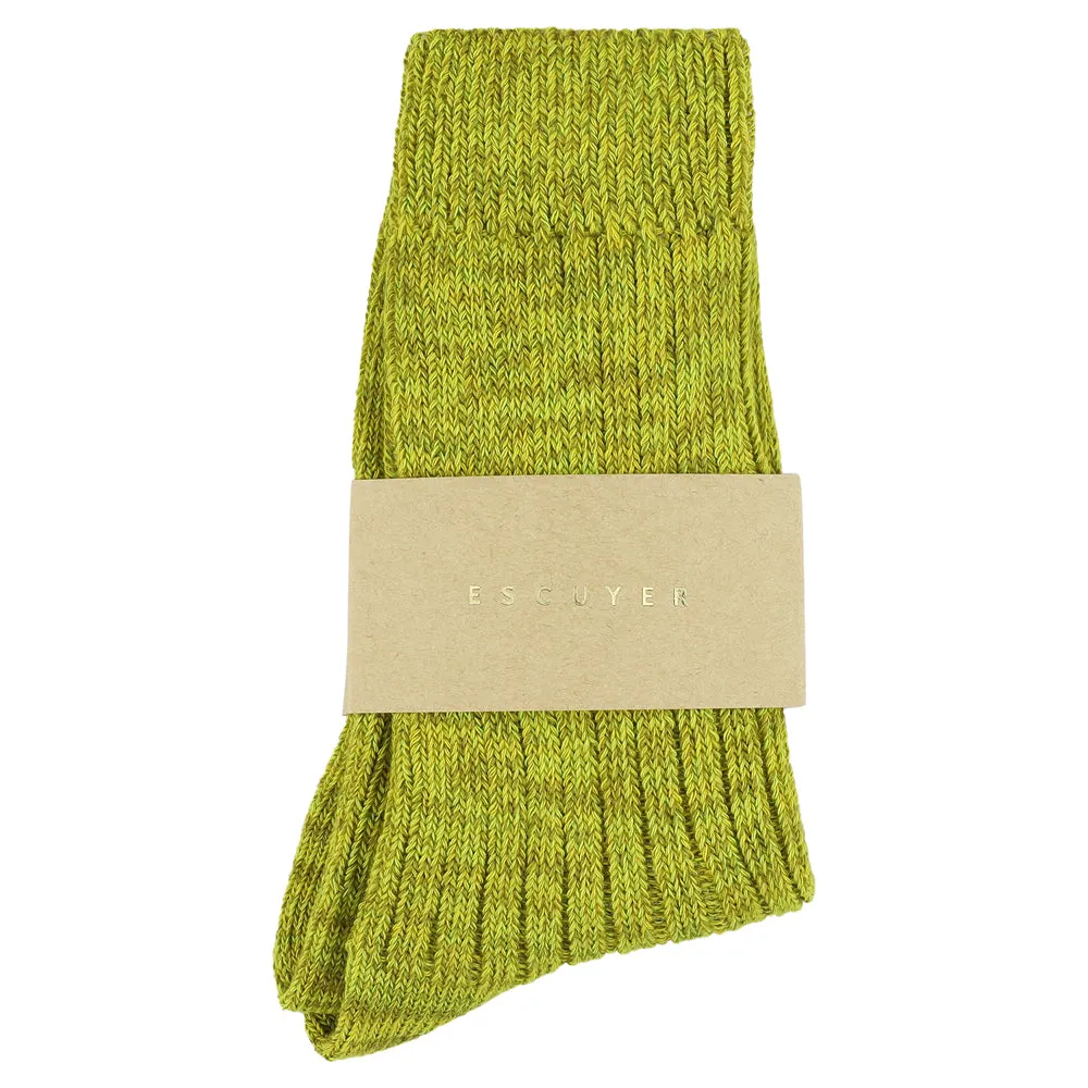 Women Melange Socks - Lime sold by Escuyer product image thumbnail 2