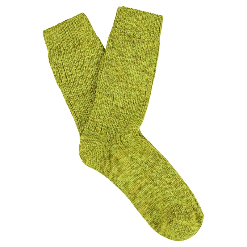 Women Melange Socks - Lime made by Escuyer