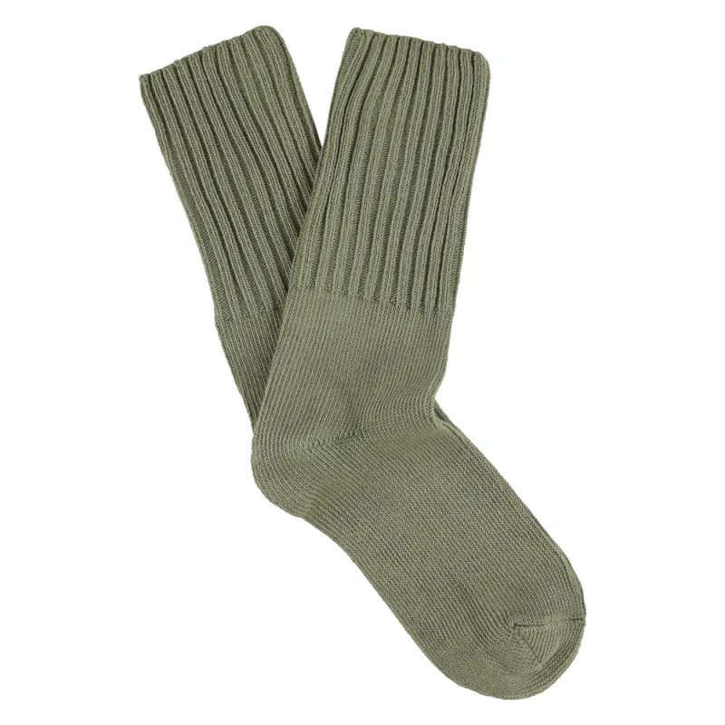 Women Crew Socks - Light Khaki made by Escuyer