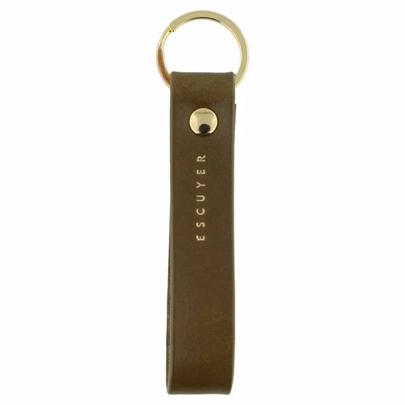 Leather Keychain — Khaki made by Escuyer