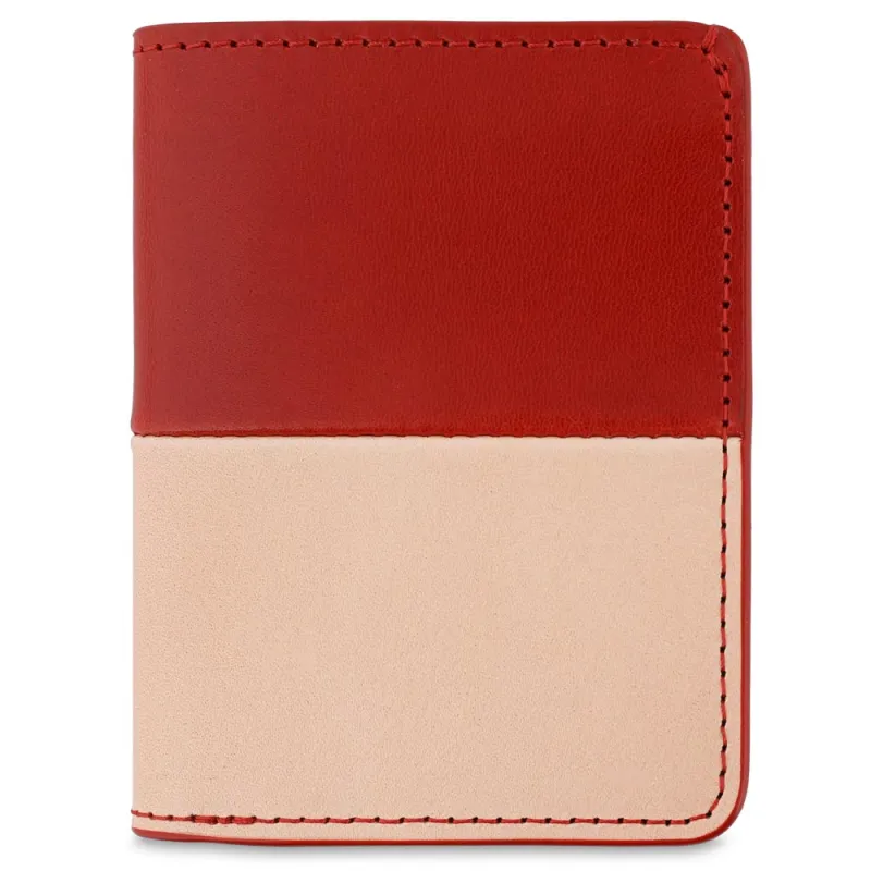 Slim Wallet - Red / Pink made by Escuyer