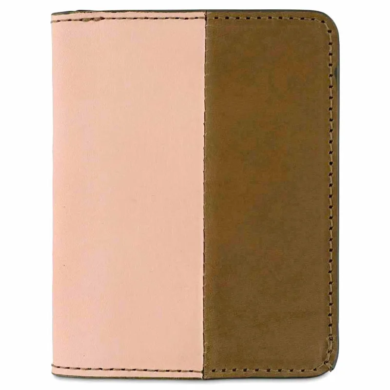 Slim Wallet - Pink / Safari made by Escuyer