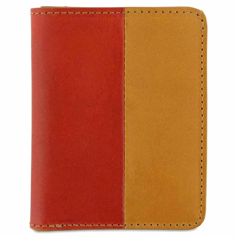 Slim Wallet - Orange / Mustard made by Escuyer