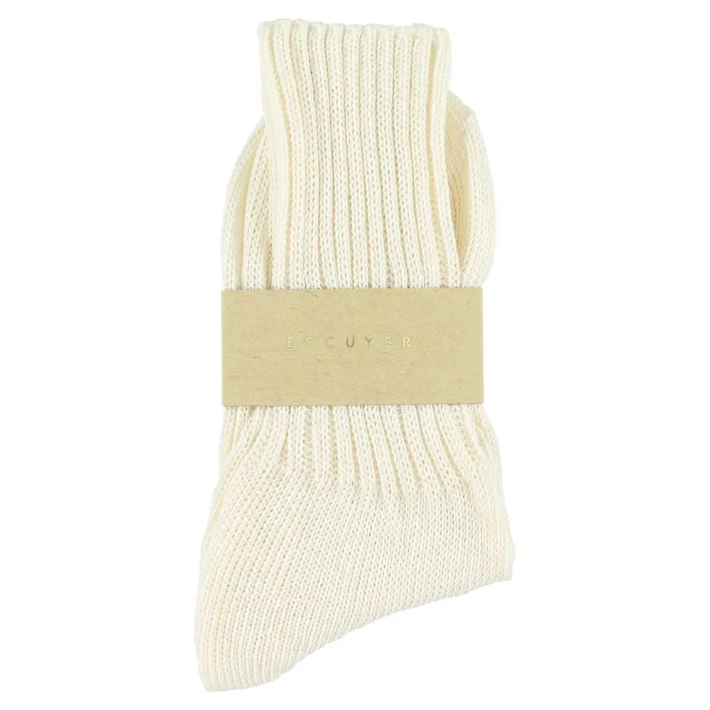 Women Crew Socks - Off White sold by Escuyer product image thumbnail 2