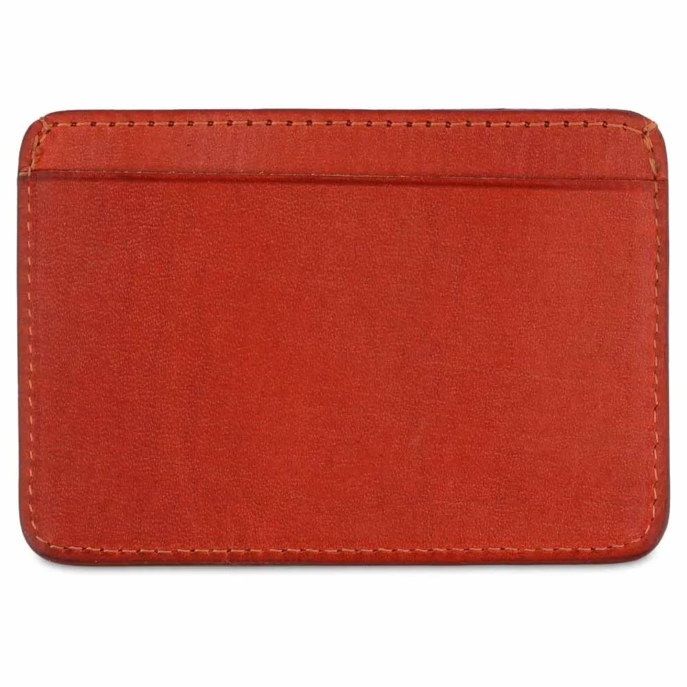 Leather Cardholder — Khaki / Orange sold by Escuyer product image thumbnail 2