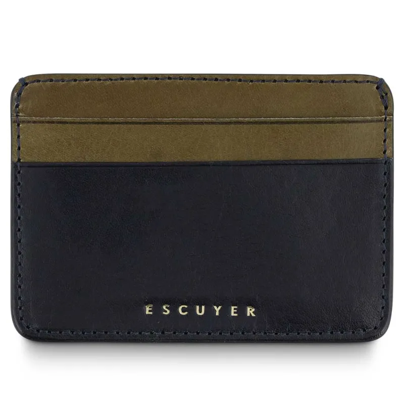 Cardholder - Blue / Khaki made by Escuyer