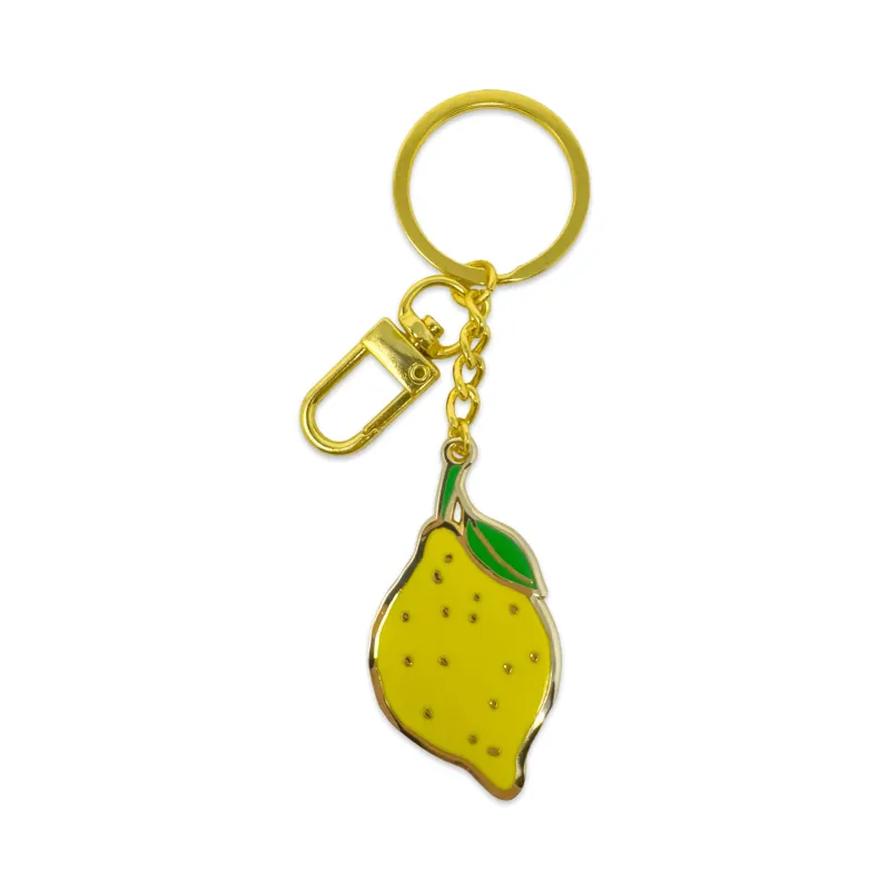 Lemon Enamel Bag Charm & Keychain made by Jenny Lemons