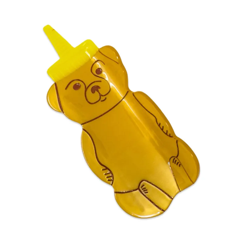 Large Honey Bear Hair Claw Clip made by Jenny Lemons