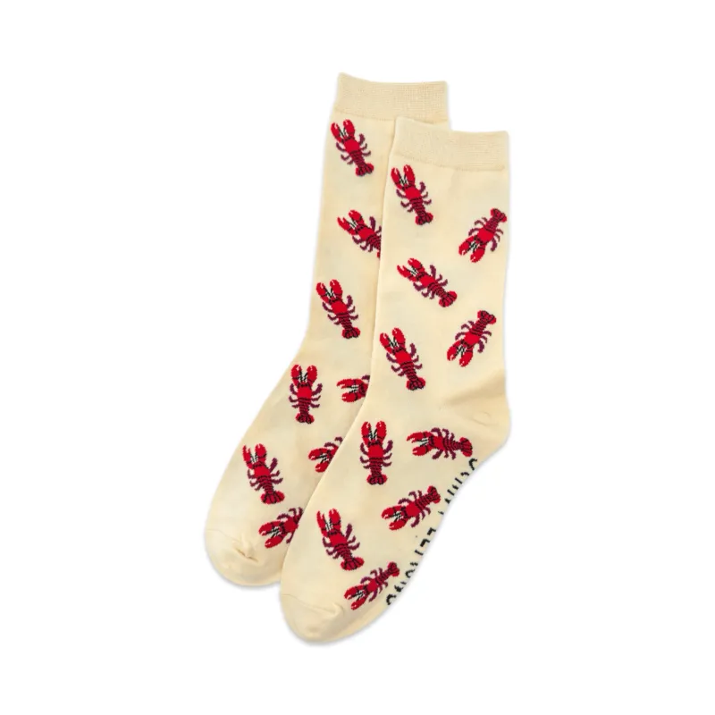 Lobster Crew Socks made by Jenny Lemons