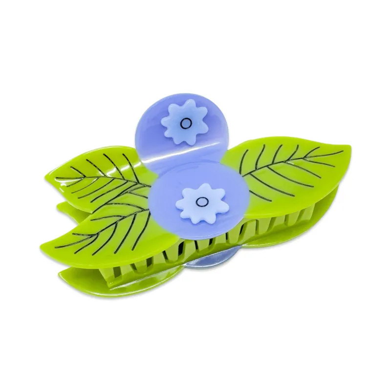 XL Blueberry Hair Claw Clip made by Jenny Lemons