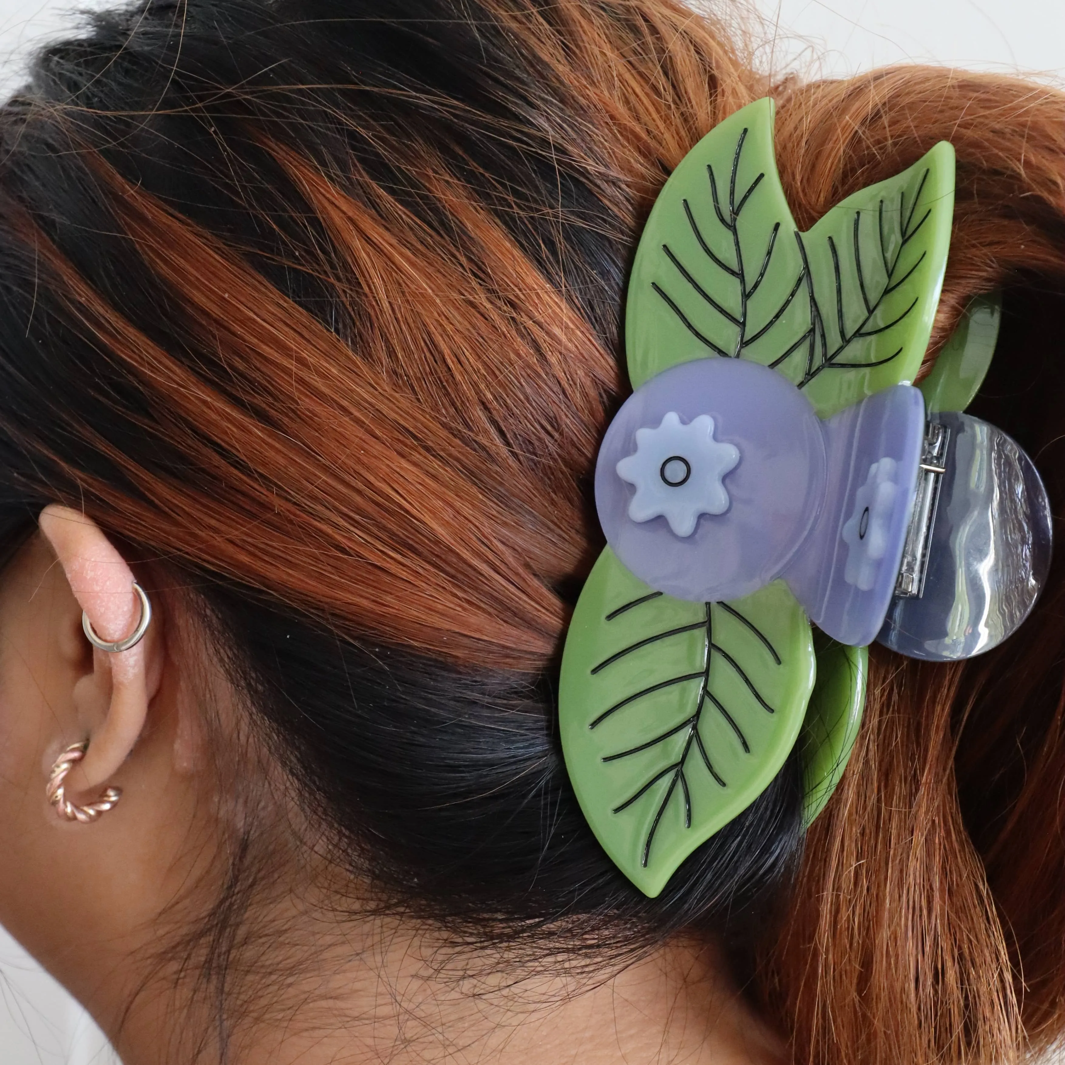 XL Blueberry Hair Claw Clip sold by Jenny Lemons product image thumbnail 2