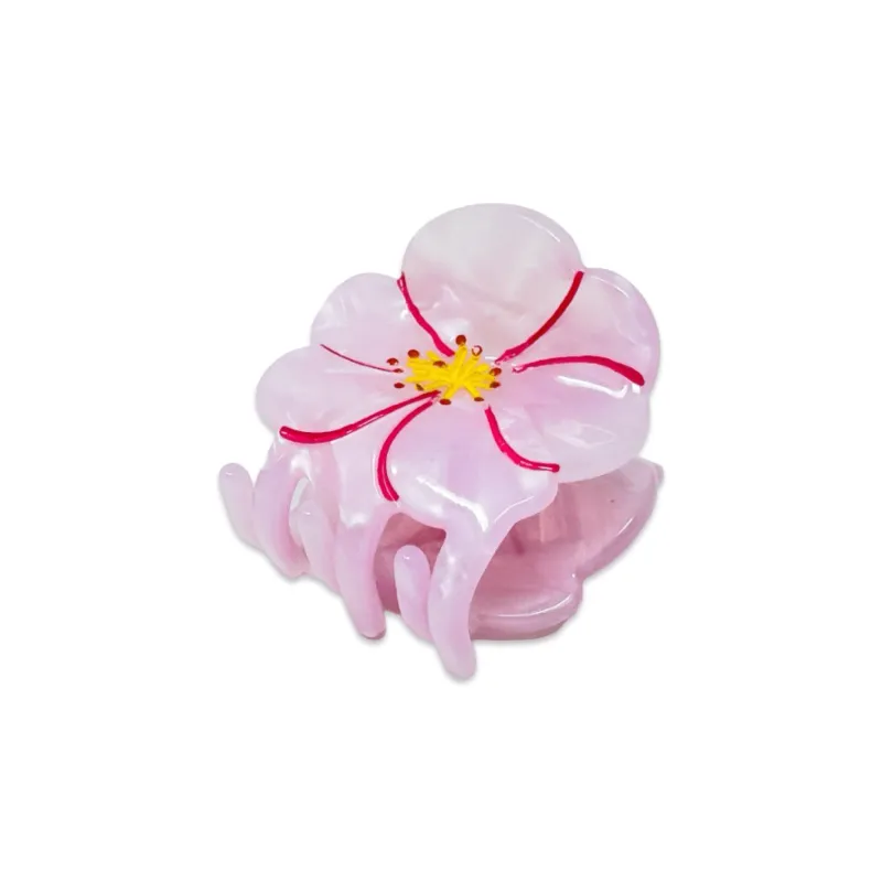 Mini Cherry Blossom Hair Claw Clip made by Jenny Lemons