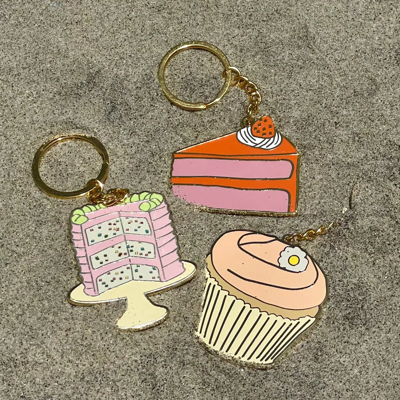 Confetti Cake Enamel Keychain sold by Jenny Lemons product image thumbnail 3