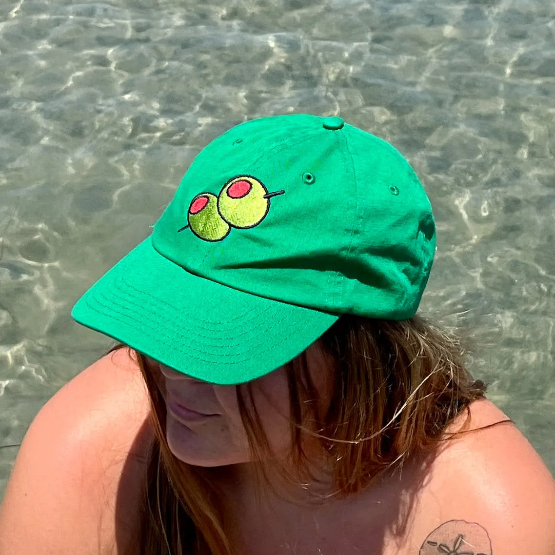 Olive Embroidered Hat sold by Jenny Lemons product image thumbnail 2