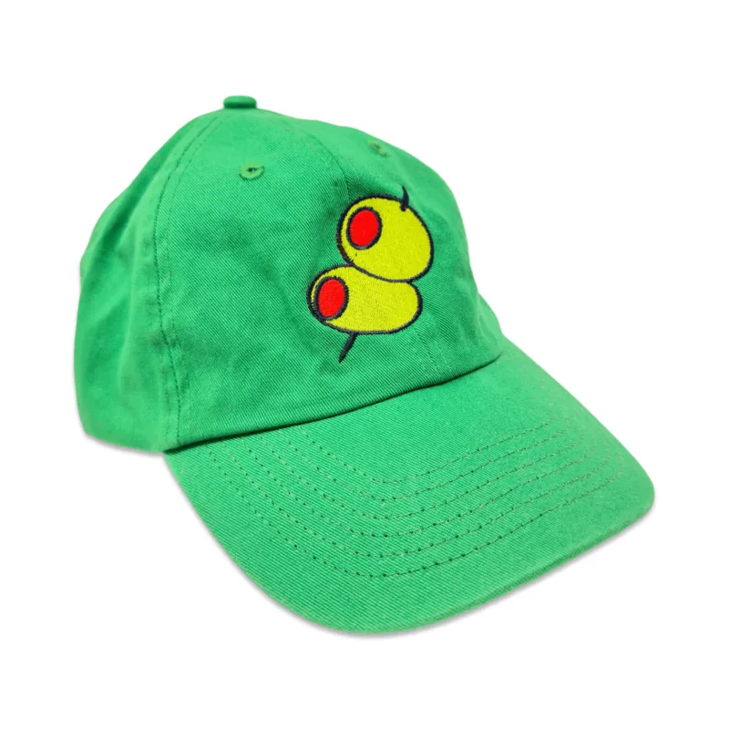 Olive Embroidered Hat made by Jenny Lemons