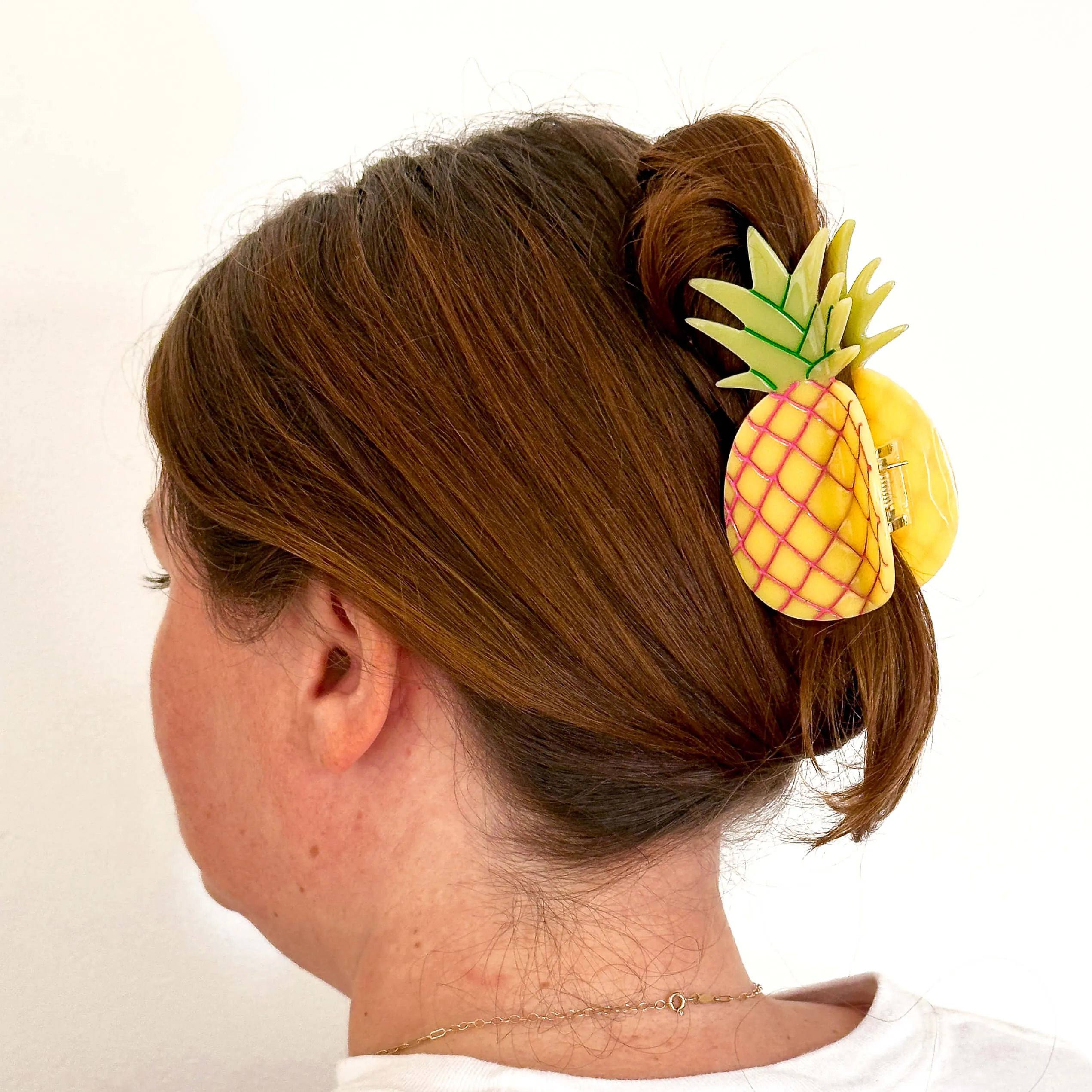 Large Pineapple Hair Claw Clip sold by Jenny Lemons product image thumbnail 2