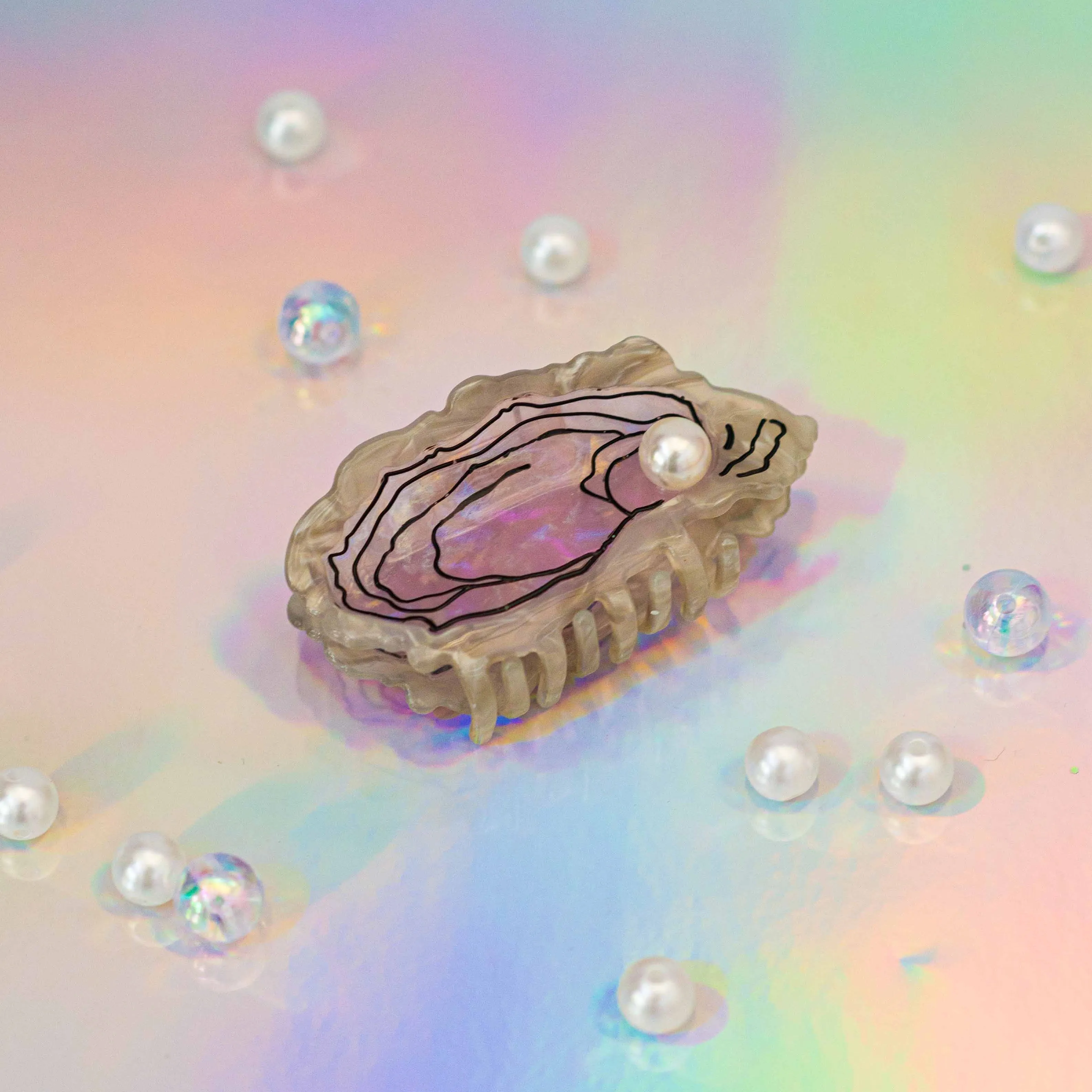 Midi Oyster Hair Claw Clip sold by Jenny Lemons product image thumbnail 3