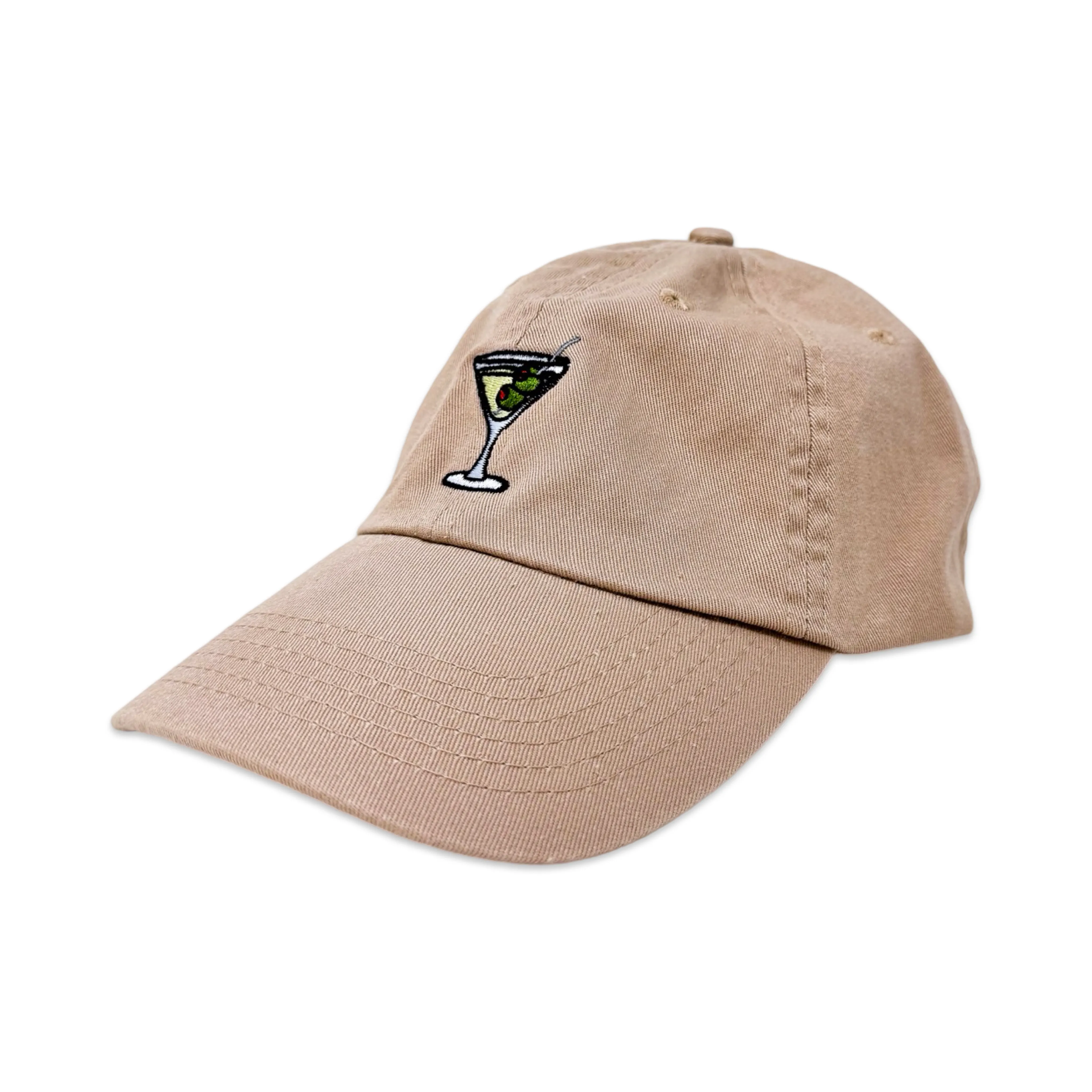 Tan Martini Embroidered Hat sold by Jenny Lemons product image thumbnail 4