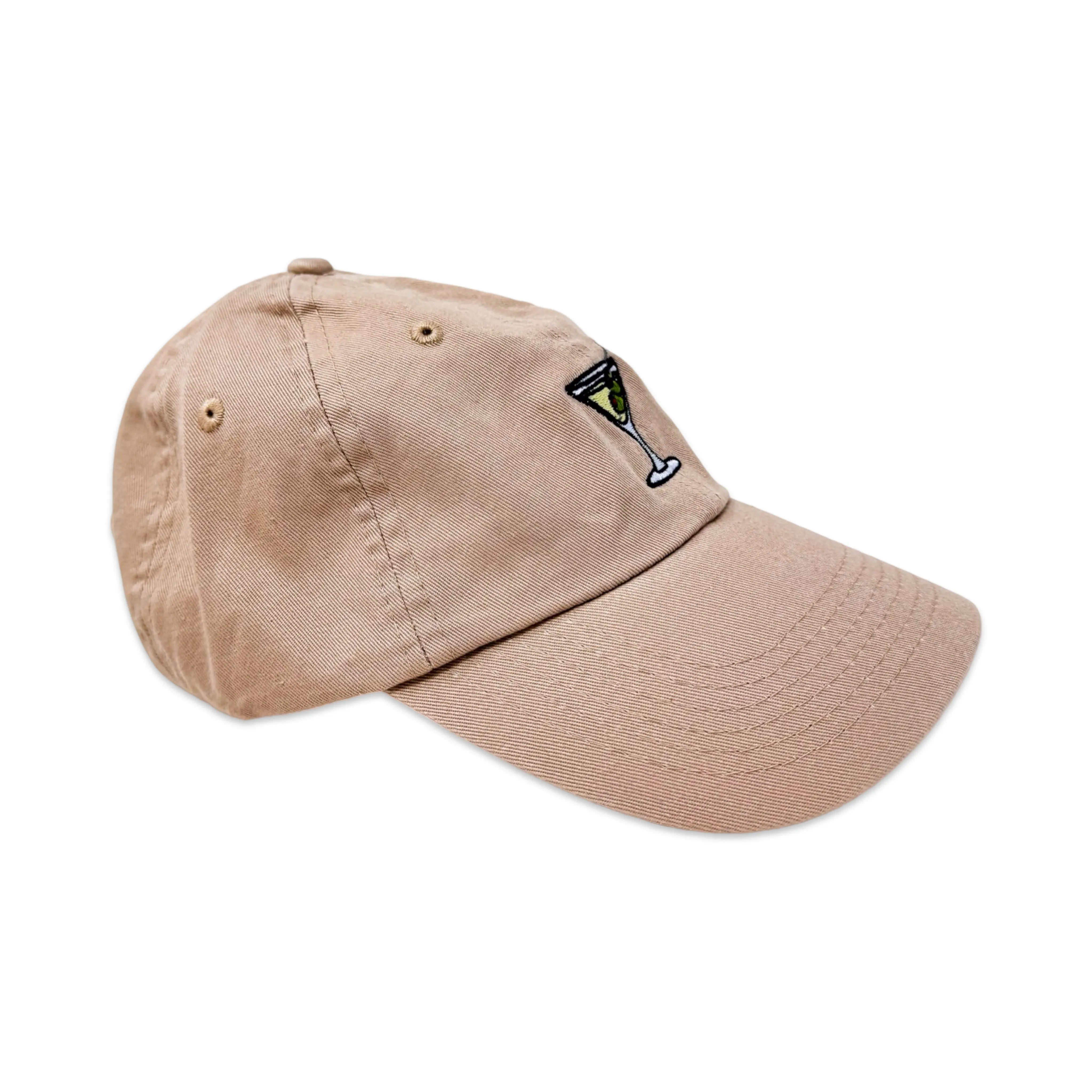 Tan Martini Embroidered Hat sold by Jenny Lemons product image thumbnail 2