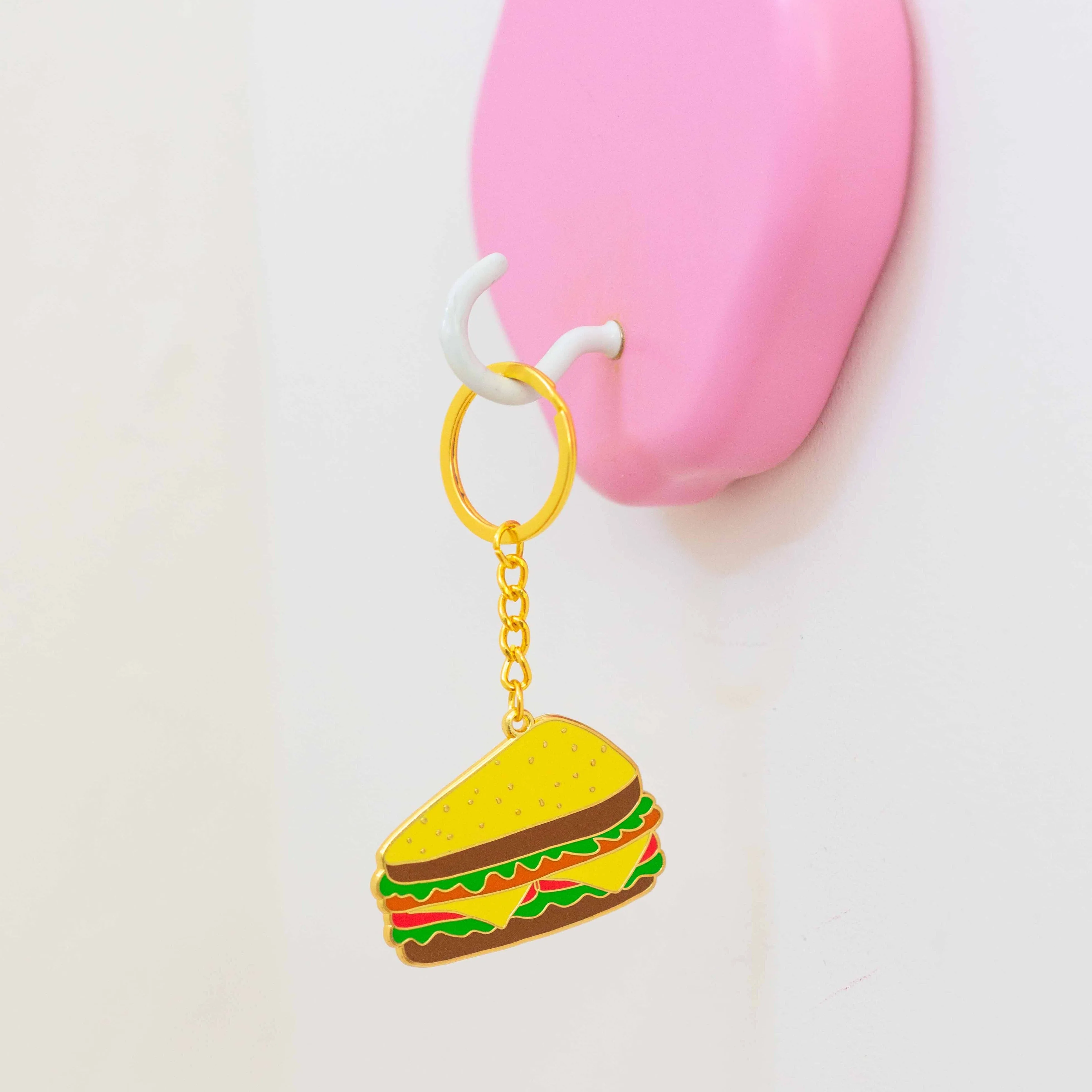 Deli Sandwich Enamel Keychain sold by Jenny Lemons