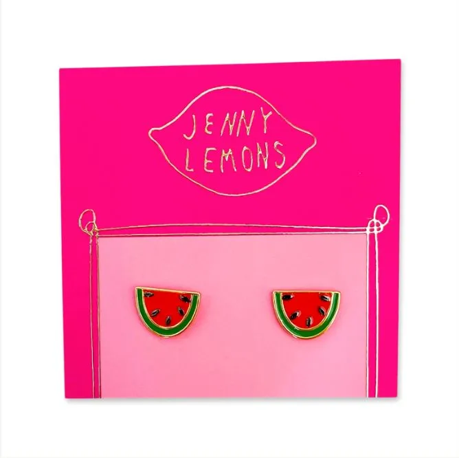 Watermelon Enamel Earrings sold by Jenny Lemons product image thumbnail 4