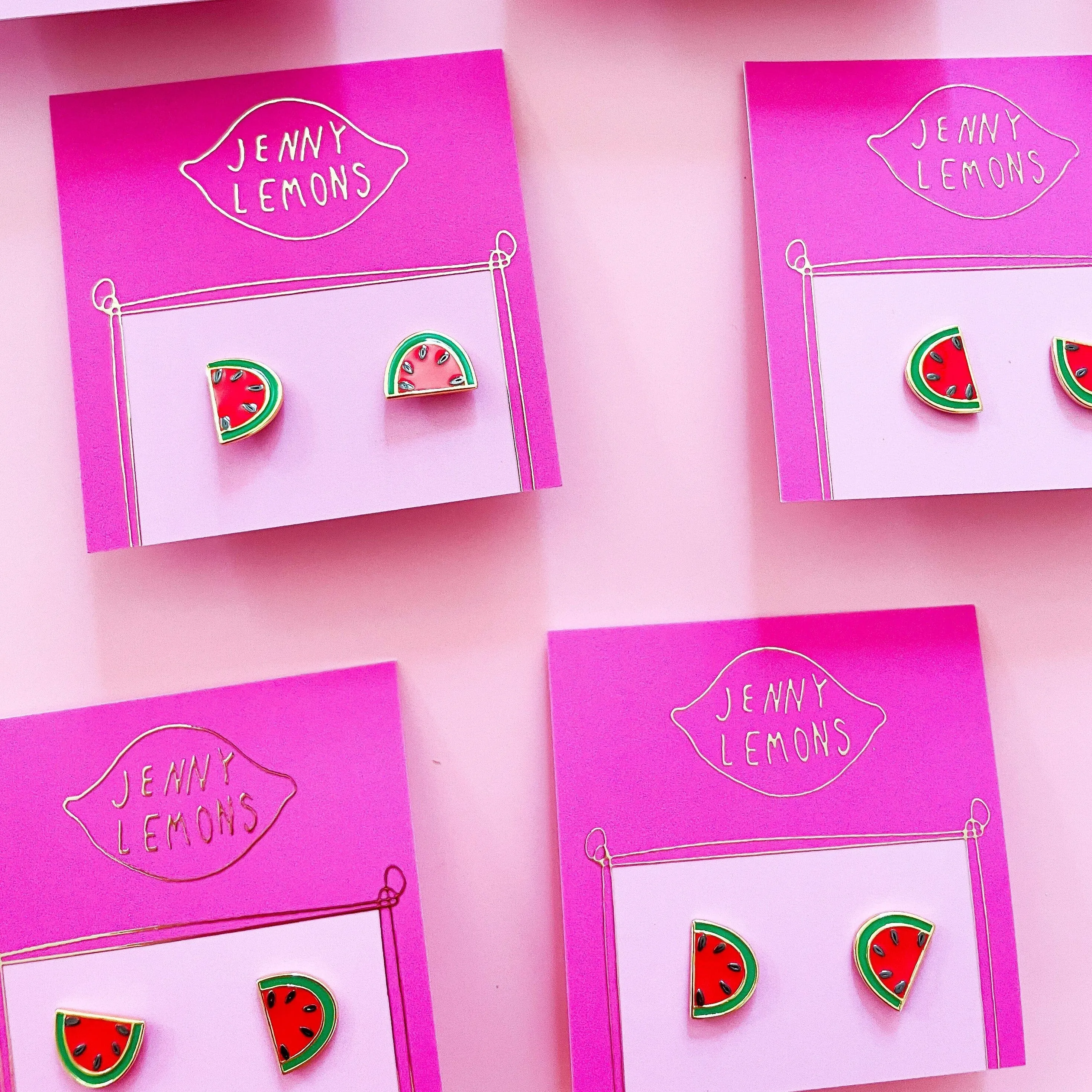 Watermelon Enamel Earrings sold by Jenny Lemons product image thumbnail 5